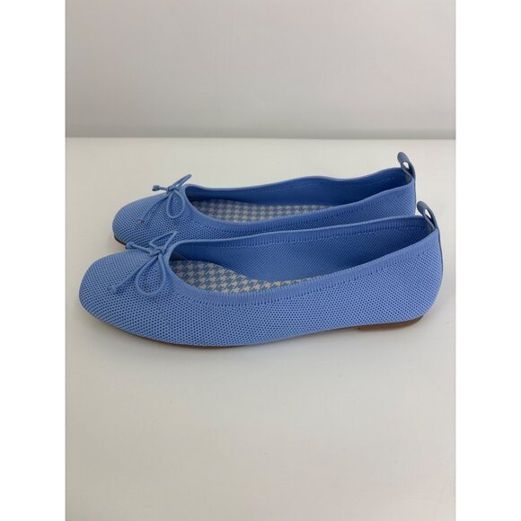 41 Hawthorn Claudia Textile Stretch Bow Ballet Flat Shoe Blue Size 7.5 NWOB - Picture 3 of 7